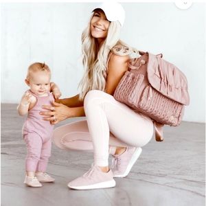 Happ brand levy dusty rose baby backpack diaper bag